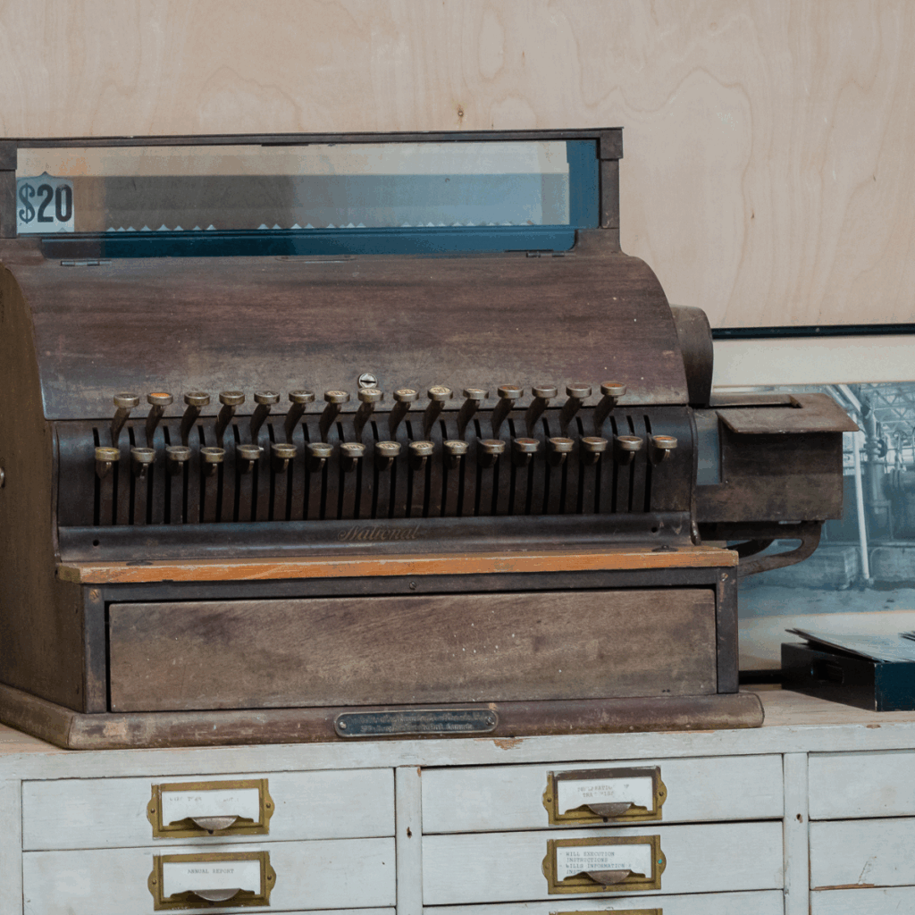 vintage cash register