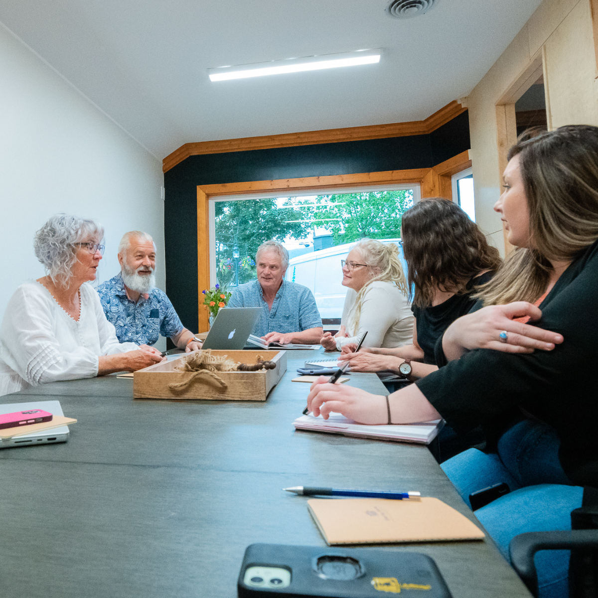 working professionals in a meeting room